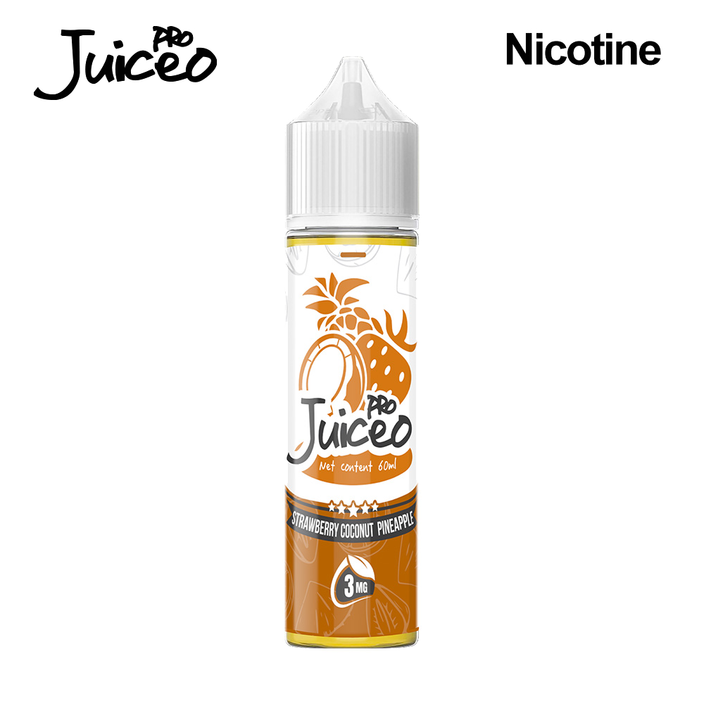 Fruit Flavor Ecig Ejuice Wholesale Manufacture 3mg Strawberry Coconut  Pineapple- Juiceo